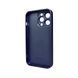 Чехол для смартфона AG Glass Matt Frame Color для iPhone 13 Pro Navy Blue 666-00588 фото 2
