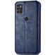 Кожаный чехол-книжка GETMAN Cubic для ZTE Blade A7s (2020) Синий 555-01923 фото 4