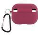 Силиконовый футляр с микрофиброй для наушников Airpods 4 Plum 203-00370 фото 2