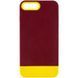 Чехол TPU+PC Bichromatic для Apple iPhone 7 plus / 8 plus (5.5") Brown burgundy / Yellow 555-03900 фото 1