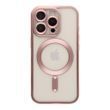 Чохол TPU Metallic Chrome Full Camera with Magsafe для iPhone 16 Pro Rose 214-02949 фото