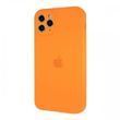 Силіконовий чохол з квадратними бортиками для iPhone 11 Pro Max Orange 208-00899 фото