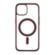 Силіконовий чохол Clear Color Case with MagSafe для iPhone 14 Plus Бордовий 214-00215 фото