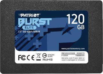 Накопитель SSD Patriot Burst Elite 120GB 2.5" 7mm SATAIII TLC 3D PBE120GS25SSDR фото