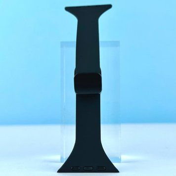Силіконовий ремінець Thin Soft Narrow Magnetic Clasp для Apple Watch 42/44/45/49mm Black 212-02863 фото