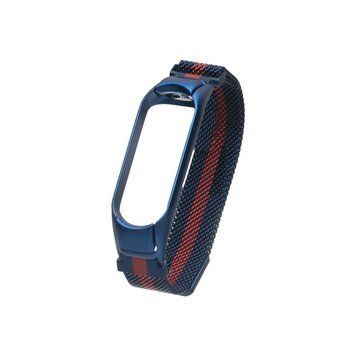 Ремінець для Xiaomi Mi Band 3/4 Milanese Loop Color Blue Red 212-02413 фото