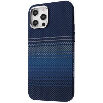 Чехол Proove Gleam Case with Magnetic Ring iPhone 12 Pro Max Blue Stripes 656-04683 фото