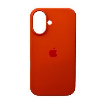 Силиконовый чехол для iPhone 16 Orange 666-01176 фото