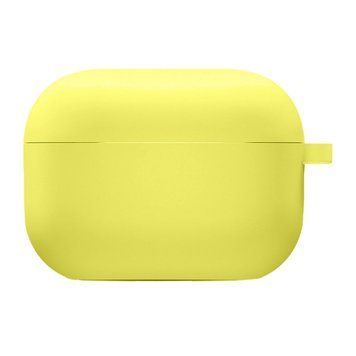 Силиконовый футляр с микрофиброй для наушников Airpods 4 Bright Yellow 203-00371 фото