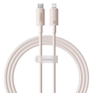 Дата кабель Baseus Habitat Series Fast Charging Type-C to Lightning 20W (2m) (P10360201) Wheat Pink ILSO-00000080547-2 фото