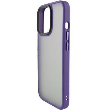 TPU+PC чохол Metal Buttons для Apple iPhone 15 Plus (6.7") Темно-фиолетовый 777-08277 фото