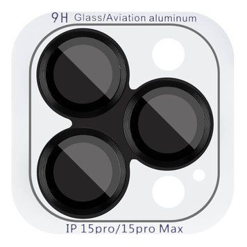 Защитное стекло Metal Classic на камеру для Apple iPhone 15 Pro (6.1") / 15 Pro Max (6.7") Midnight 204-00442 фото