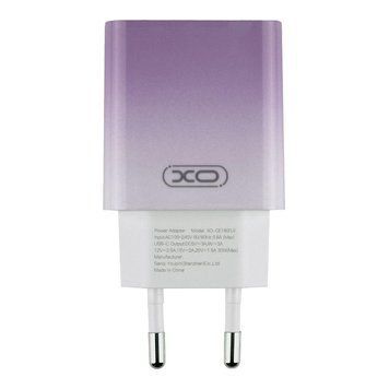 Сетевое зарядное устройство XO CE18 1Type-C PD/QC 30W Type-C to Type-C 1m Фиолетовый 209-00358 фото