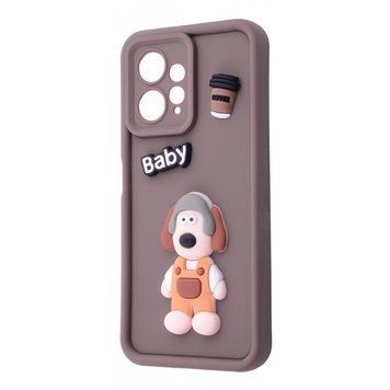Чохол Pretty Things Case для Xiaomi Redmi Note 12 4G Brown/Baby 777-01616 фото