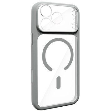 Чохол TPU+PC GETMAN Moon Clear with MagSafe для Apple iPhone 17 Pro (6.3") Grey 656-08270 фото