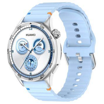 Силіконовий ремінець Wavy для Smart Watch 20mm Light Blue 212-01683 фото
