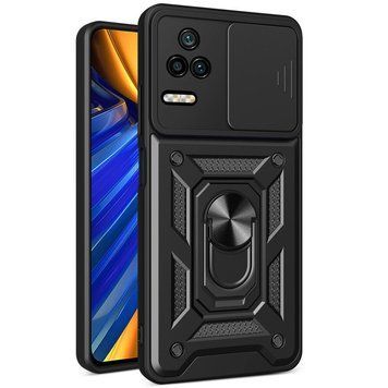 Ударопрочный чехол Camshield Serge Ring для Xiaomi Poco F4 Black 777-04568 фото