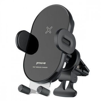 Автодержатель с Беспроводной Зарядкой Proove Rounded Energy 15W black 656-02644 фото