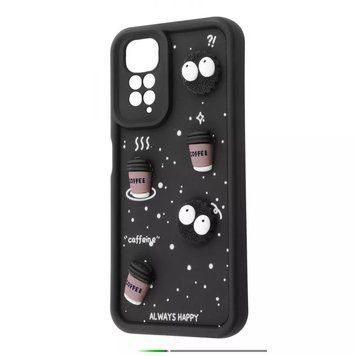 Чехол Pretty Things Case для Xiaomi Redmi Note 11 4G/Redmi Note 11S Black/Coffee 777-02039 фото