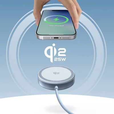 Бездротовий зарядний пристрій UGREEN W753 25W Magnetic Wireless Charger Starlight Blue UGR-55959 фото
