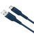 Кабель HOCO X59 USB to Type-C 3A, 1m, nylon, TPE connectors, Blue 6931474744944 фото