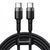 Кабель Baseus Cafule Flash Charging Type-C to Type-C PD 2.0 100W (2m) Gray/Black CATKLF-ALG1 фото