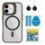 Чохол TPU+PC+Metal Stand Case with MagSafe and Camera Lenses для iPhone 16 Green 214-03725 фото