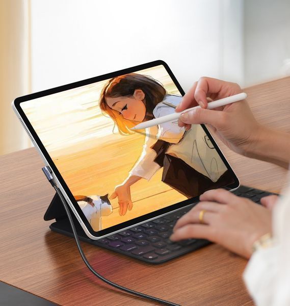 Кабель UGREEN US334 USB-C to USB-C PD Fast Charging 90 Degree Cable 5A Max Black 2m UGR-70645 фото