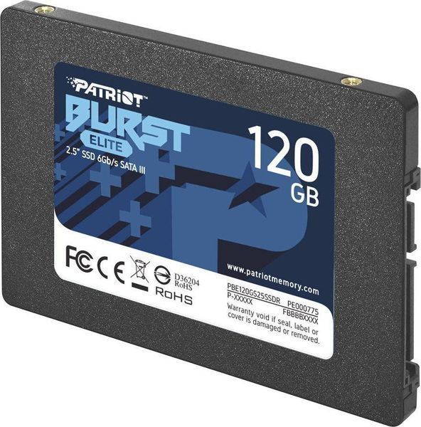 Накопитель SSD Patriot Burst Elite 120GB 2.5" 7mm SATAIII TLC 3D PBE120GS25SSDR фото