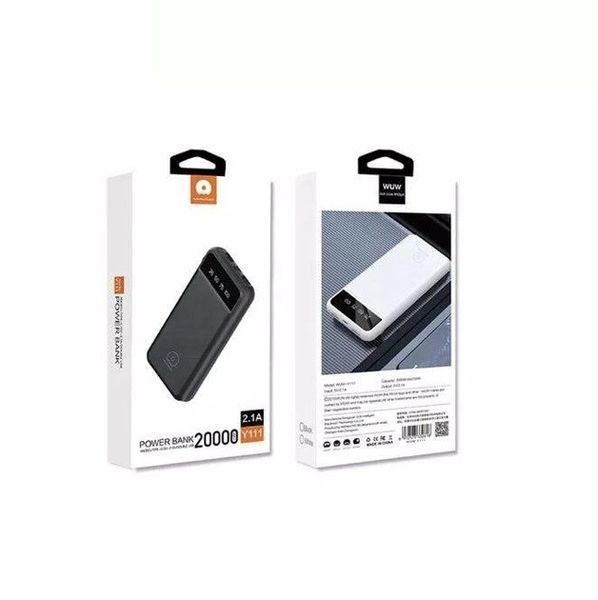 Повербанк WUW Y111 20000mAh Micro-USB/Type-C/2 USB Чорний 216-00055 фото