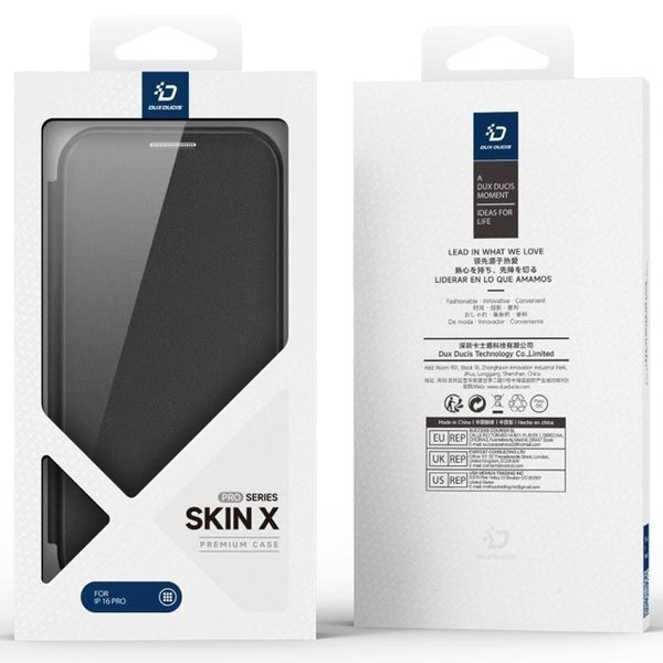 Чехол-книжка Dux Ducis Skin X Pro with MagSafe для Apple iPhone 17 Pro (6.3") Black 777-08182 фото