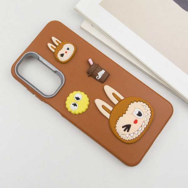 Чехол TPU Leather Toys для Xiaomi Redmi Note 11 Pro 4G/5G / 12 Pro 4G Labubu / Brown 555-00877 фото