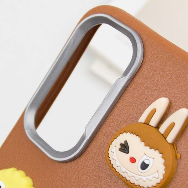Чехол TPU Leather Toys для Xiaomi Redmi Note 11 Pro 4G/5G / 12 Pro 4G Labubu / Brown 555-00877 фото
