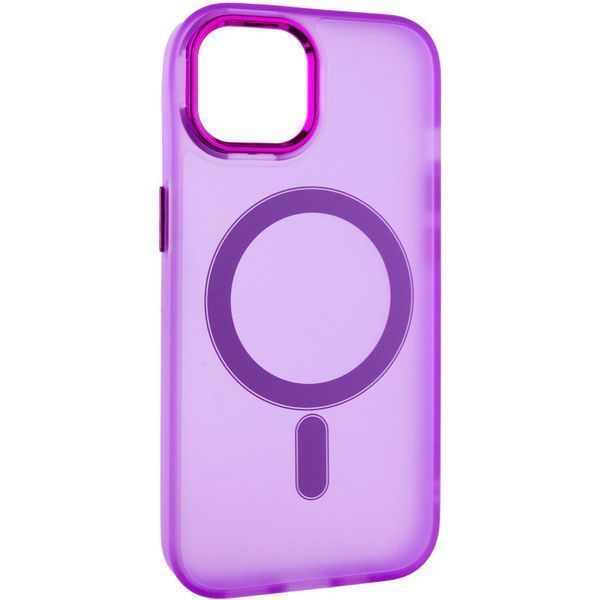 Чохол TPU+PC Lily with MagSafe для Apple iPhone 13 (6.1") Purple 214-03629 фото