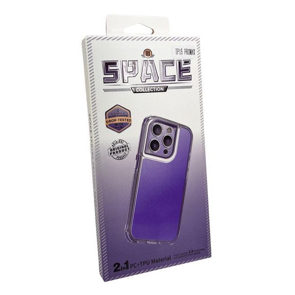 Протиударний чохол для смартфона Space III для iPhone 15 Pro Dark Purple 666-01938 фото