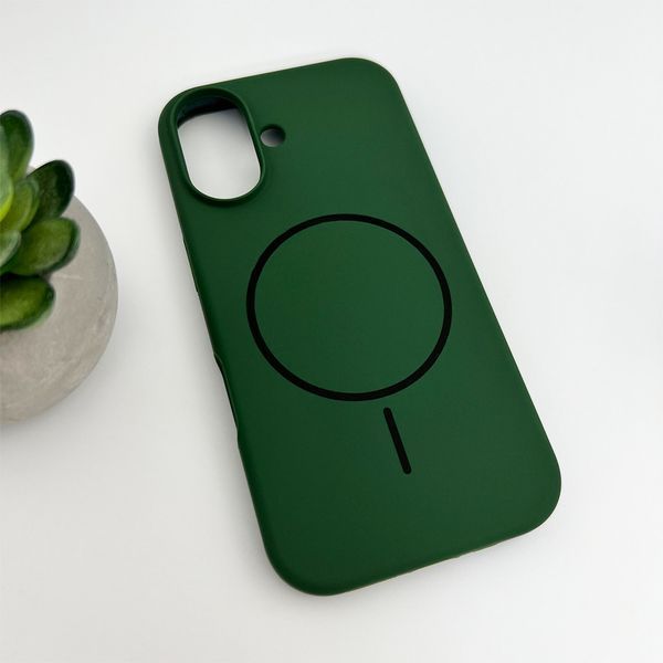 Чохол для смартфона Silicone Case Magnetic для Apple iPhone 16 Atrovirens 666-04065 фото