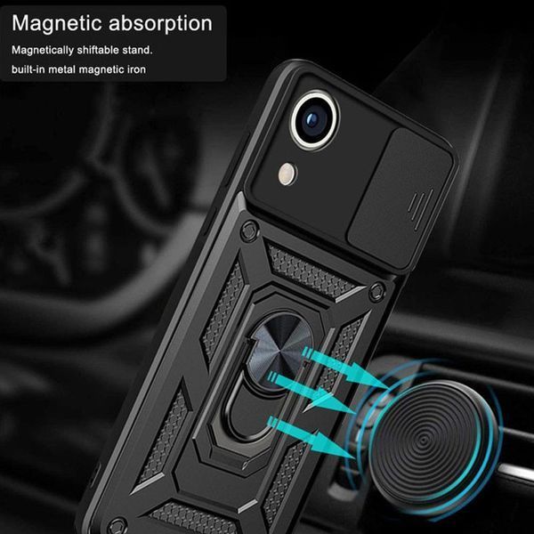 Ударостійкий чохол Camshield Serge Ring для Samsung Galaxy A03 Core Black 777-04638 фото