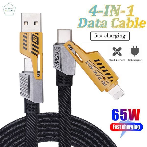 Кабель WUW-X207 USB 3 in 1 65 W black 6972573336524 фото