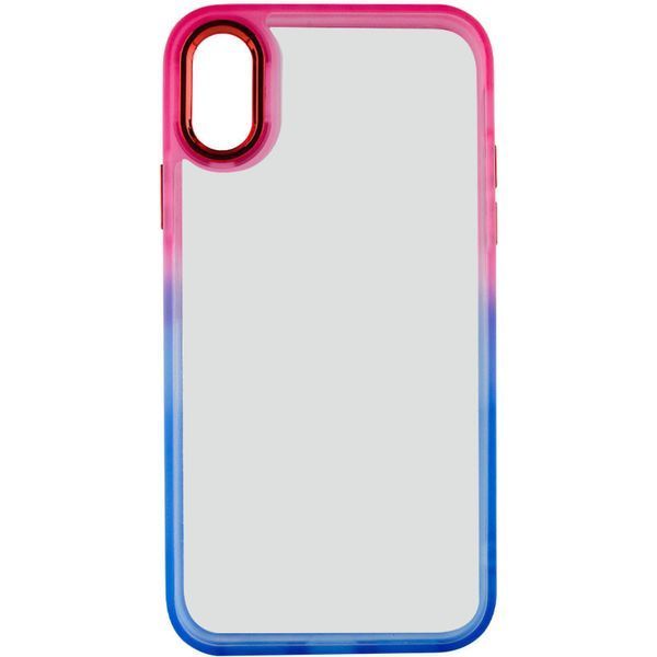 Чохол TPU+PC Fresh sip series для Apple iPhone XS Max (6.5") Синій / Рожевий 777-06651 фото