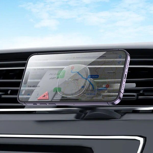 Тримач для мобільного BOROFONE BH102 Cloud magnetic car holder(air outlet) Black 656-00441 фото