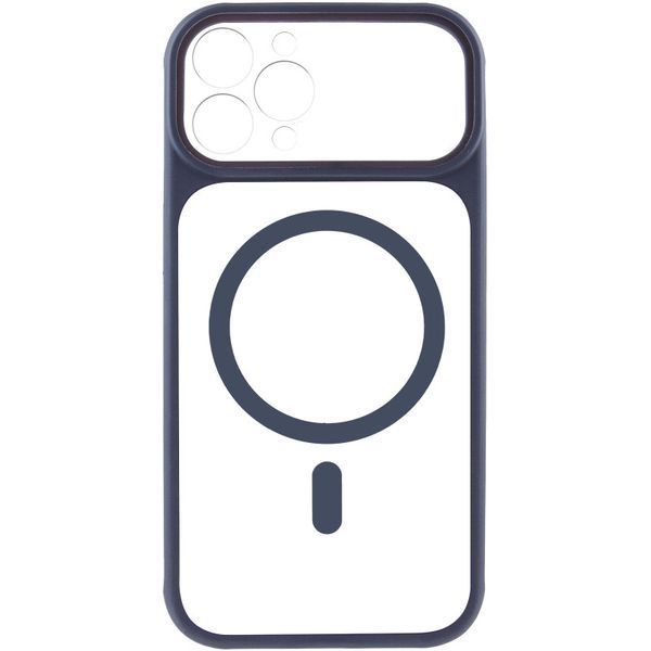 Чехол TPU+PC GETMAN Moon Clear with MagSafe для Apple iPhone 12 Pro Max (6.7") Blue 656-08446 фото