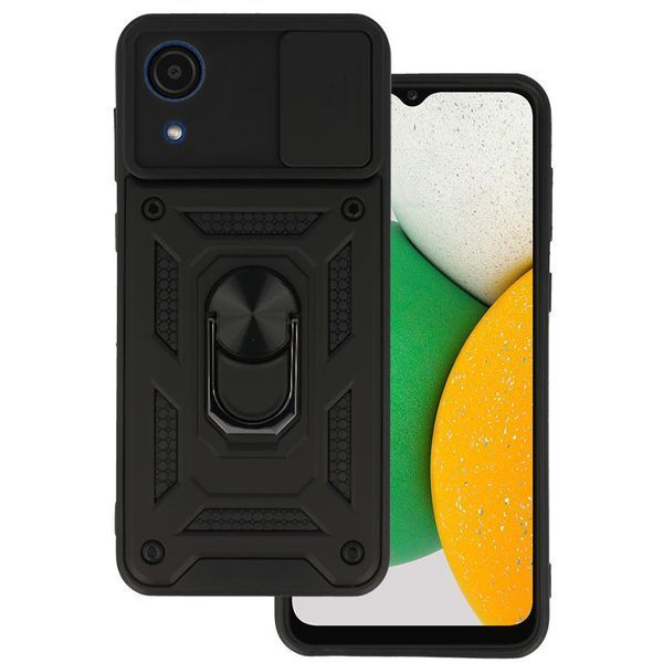 Ударостійкий чохол Camshield Serge Ring для Samsung Galaxy A03 Core Black 777-04638 фото