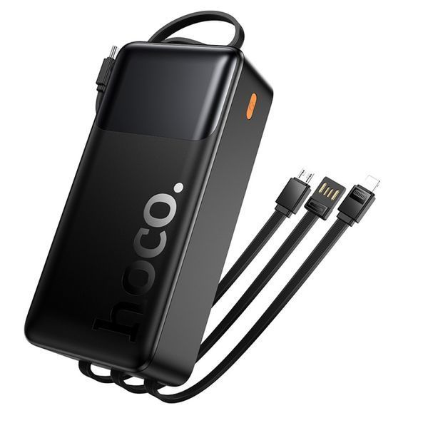 Power Bank Hoco J156B Founder 30000mAh 22.5W+PD20W (with cable Type-C+Micro+Lightning+USB) Black 216-00169 фото