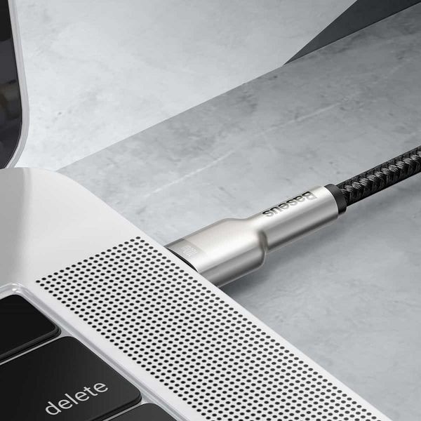 Кабель Baseus Cafule Series Metal Data Cable Type-C to Type-C 100W 2m Black CATJK-D01 фото