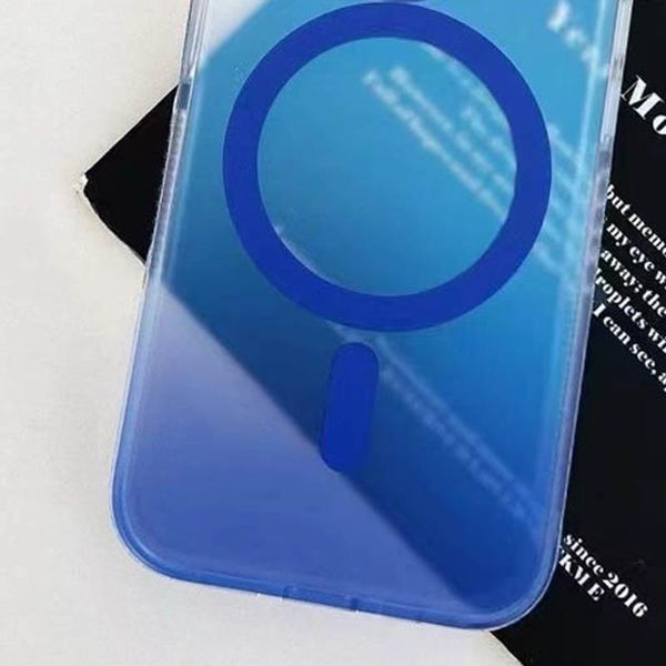 Чехол TPU+PC Phantom with MagSafe для Apple iPhone 16 (6.1") Blue 555-02969 фото