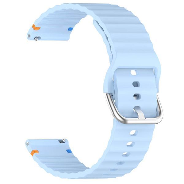 Силіконовий ремінець Wavy для Smart Watch 20mm Light Blue 212-01683 фото