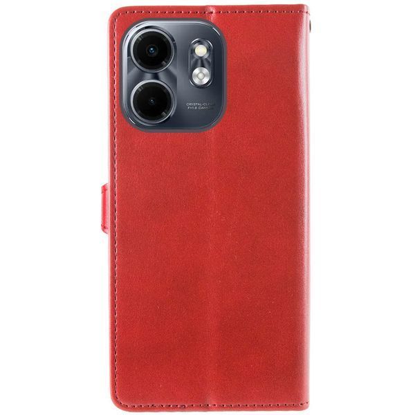 Кожаный чехол-книжка GETMAN Gallant (PU) для Infinix Smart 9 4G / Hot 50i Red 777-06151 фото