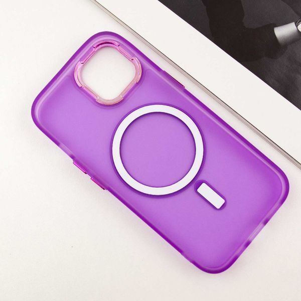 Чохол TPU+PC Lily with MagSafe для Apple iPhone 13 (6.1") Purple 214-03629 фото