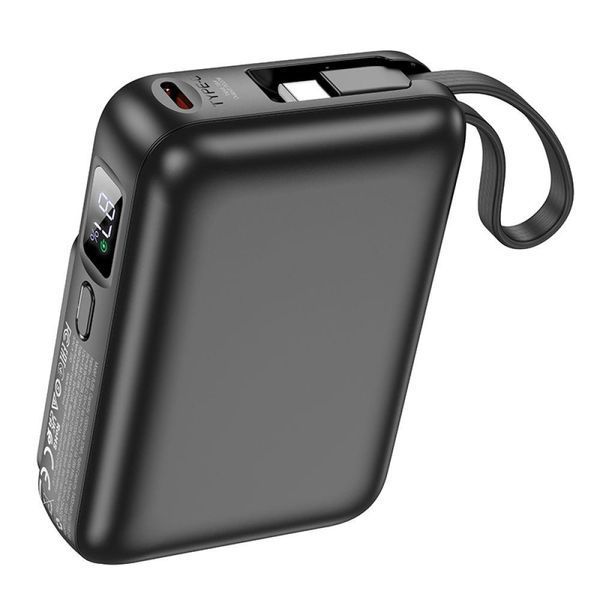 Power Bank Borofone BJ59 Refined 22.5W+PD20W з magnetic cable 10000mAh Чорний 656-01431 фото