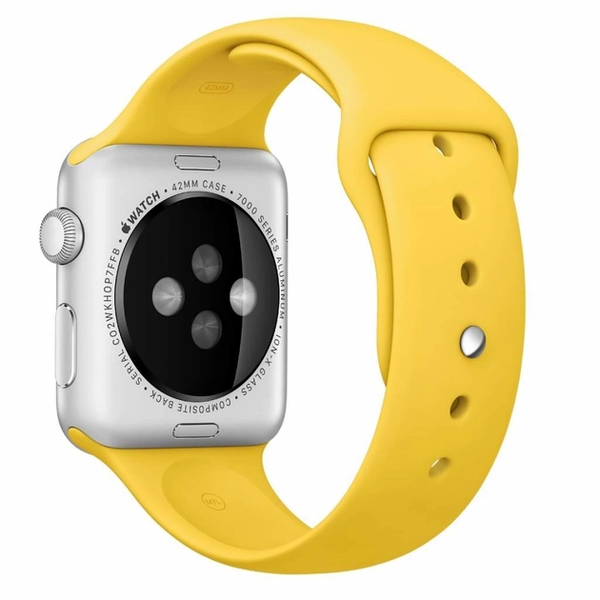 Силіконовий ремінець для Apple Watch 42/44/45/49 мм Yellow 212-00650 фото